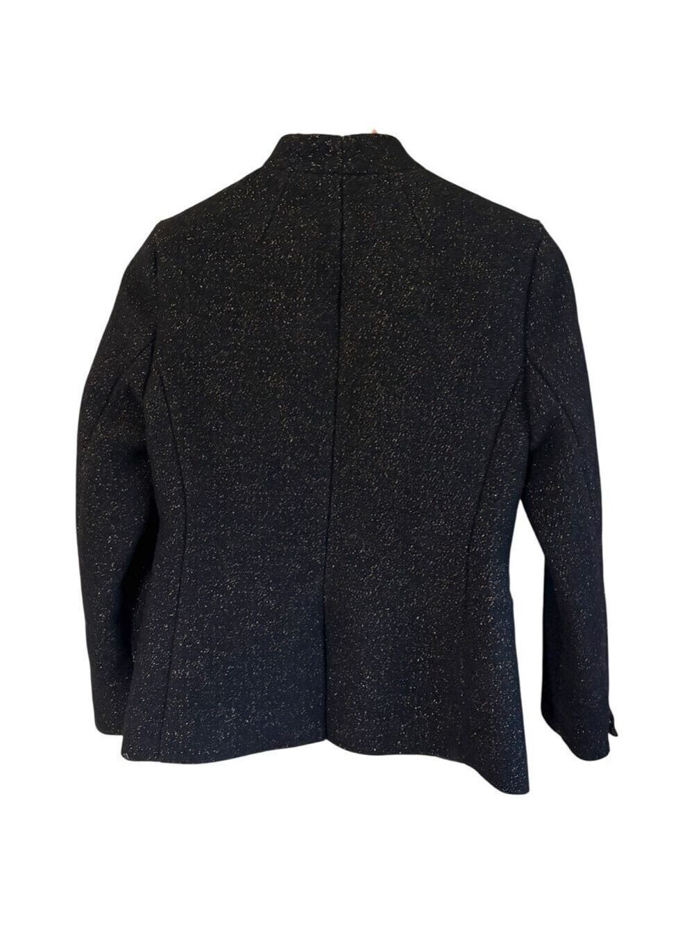 J. Crew Black Sparkle Wool Open-Front Blazer. Pockets/Lined. Size 0. New w/tags! - Picture 12 of 17